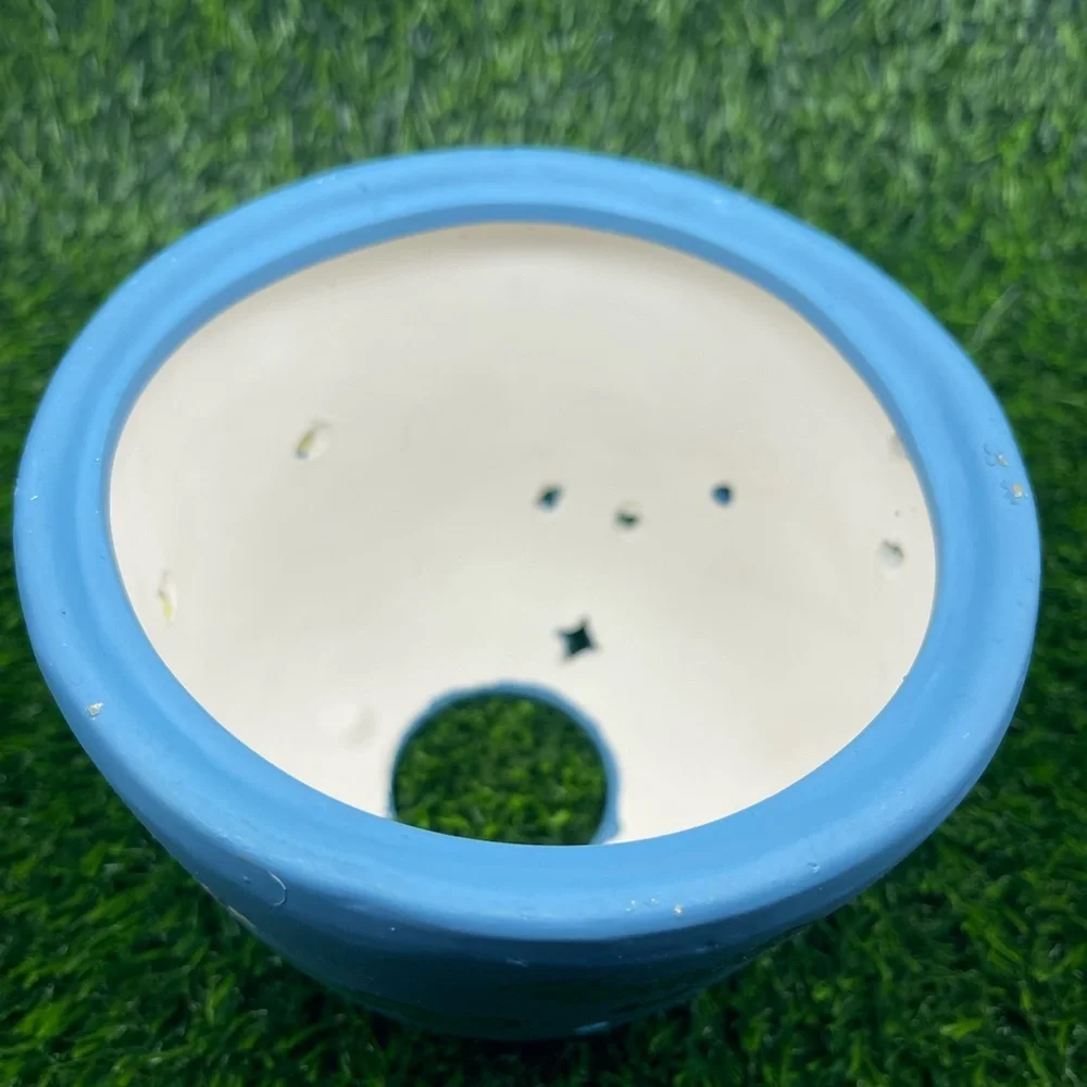 Vintage Hand-painted Ceramic Votive Candle Cover, Frog/Mushroom, EUC - Picture 8 of 11